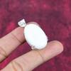 Белый коралловый кулон из стерлингового серебра 925 пробы, ювелирные изделия с подвеской из драгоценных камней ручной работы, подарки для жены, абсолютно новый кулон