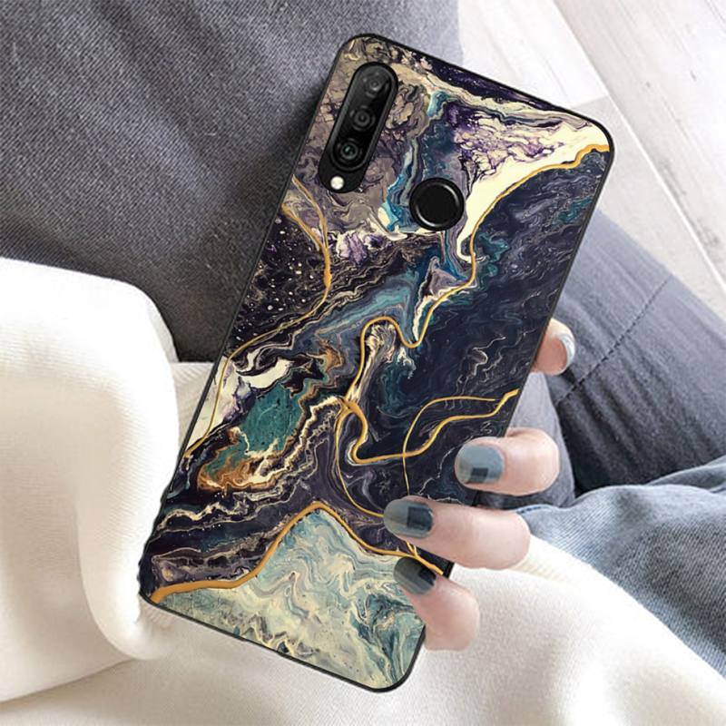 Мраморный чехол для телефона Huawei Honor 10 i 8X C 5A 20 9 10 30 lite pro Voew 10 20 V30