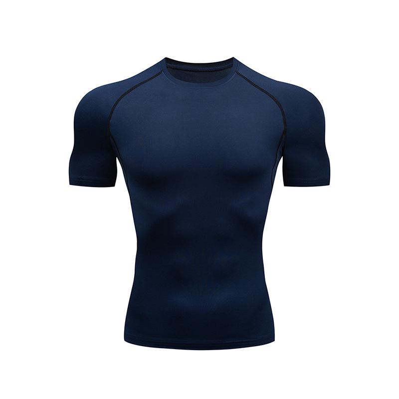 В наличии Фитнес Быстросохнущая Футболка для Формирования Тела с Контролем Живота - Дышащая с Коротким Рукавом в Семи Цветах