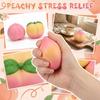 Инструмент для симуляции декомпрессии в виде персика - Big Peach Pinch Music Q Мягкая медленная игрушка для декомпрессии и снятия стресса.