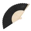 Складной веер 21 см, пустой, из шелковой ткани, бамбуковый, складной веер для свадьбы, на каждый день
