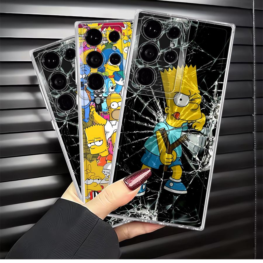 Чехол для Samsung Galaxy S26 S22 FE S25 Edge S20 Plus S23 Ultra S24 Note 20 Ultra 10 S21 Чехол для телефона Милый Мультяшный S-simpsons