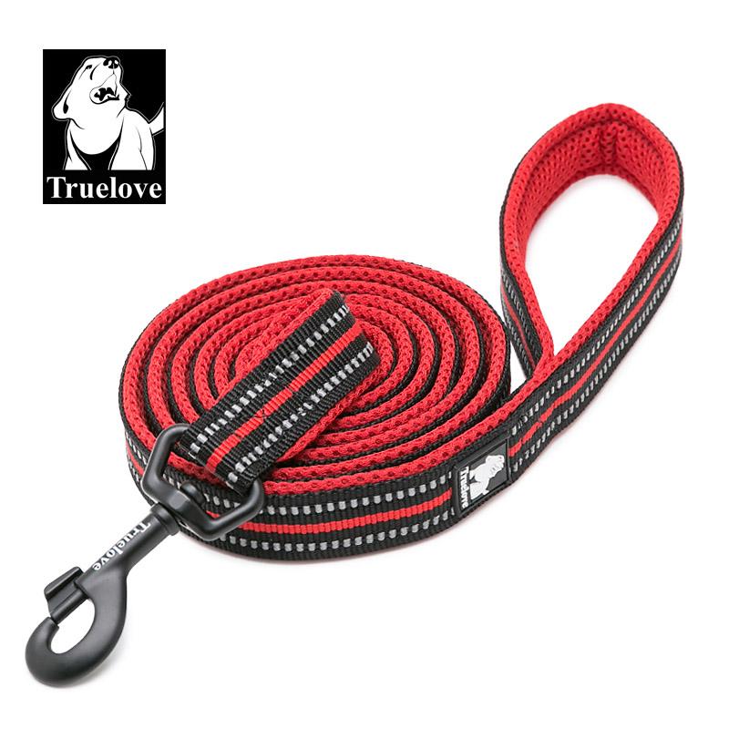 Truelove Мягкая Поводок для Собак и Кошек в Шлейке и Ошейнике Светоотражающий Нейлон Сетчатый для Прогулок и Тренировок 11 Цветов Длина 110см TLL2111