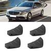 4pcs Car Rear Bumper Lip Spoiler Shark Fin Style Black Universal Parts