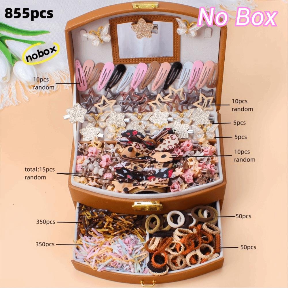 Elastic Hair Clips Set Lightweight Bow Barrettes New Girls Hair Accessories Set Kids Hair Styling