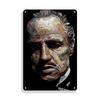 Retro Vintage Metal Tin Poster  The Godfather Sign Plaque for Bar Club Home Wall Decor  Classic Movie Wall Plate Pendant
