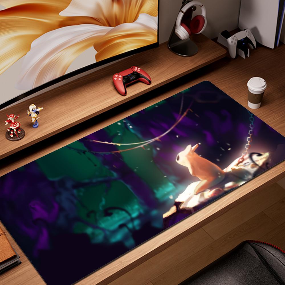 Classic Side-Scrolling Stealth Game Rain World Mouse Pad Non-Slip Rubber Desk Accessories Edge Locking Mousepads Game Gaming Acc