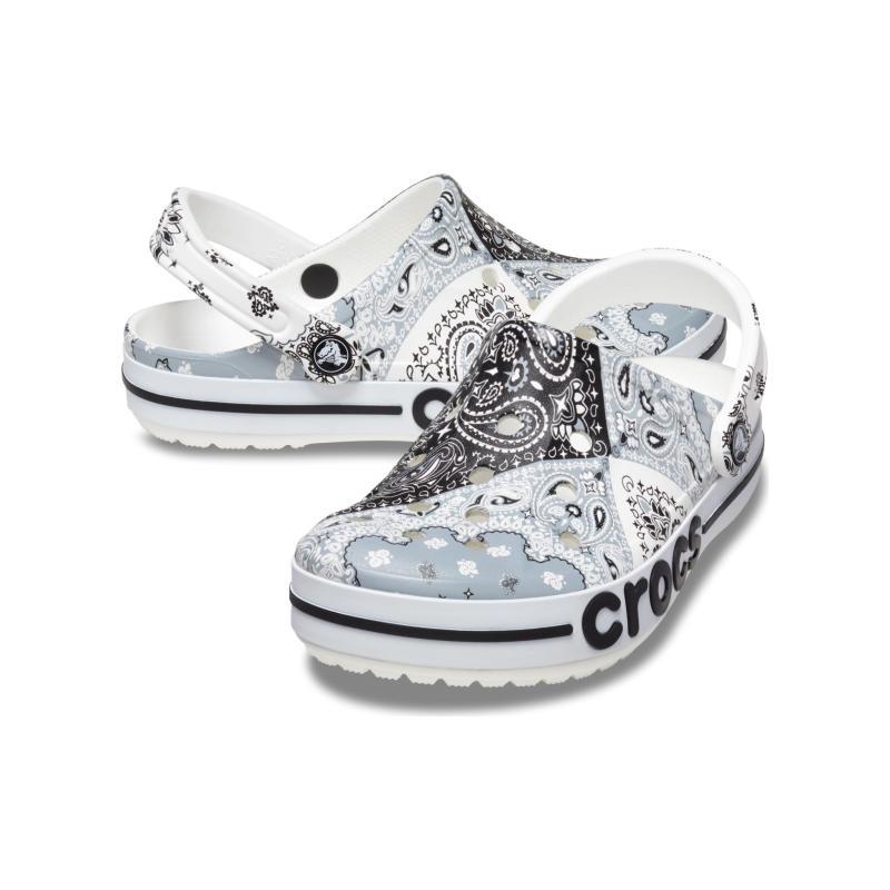 Crocs EVA Beyaka Locke Принт Кроксы Повседневные Удобные Пляжные Сандалии Унисекс Синие