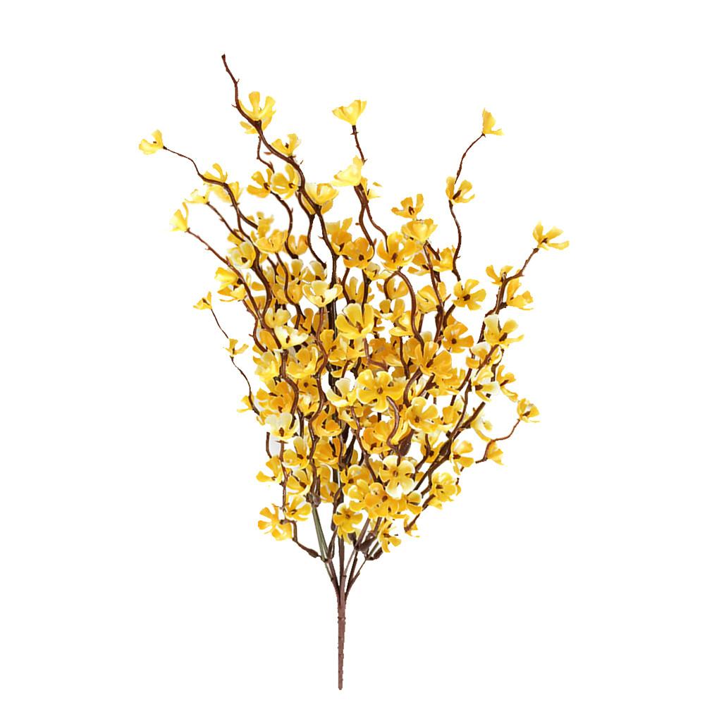 Искусственный шелк Цветок сливы Цветочный свадебный букет Декор для вечеринки