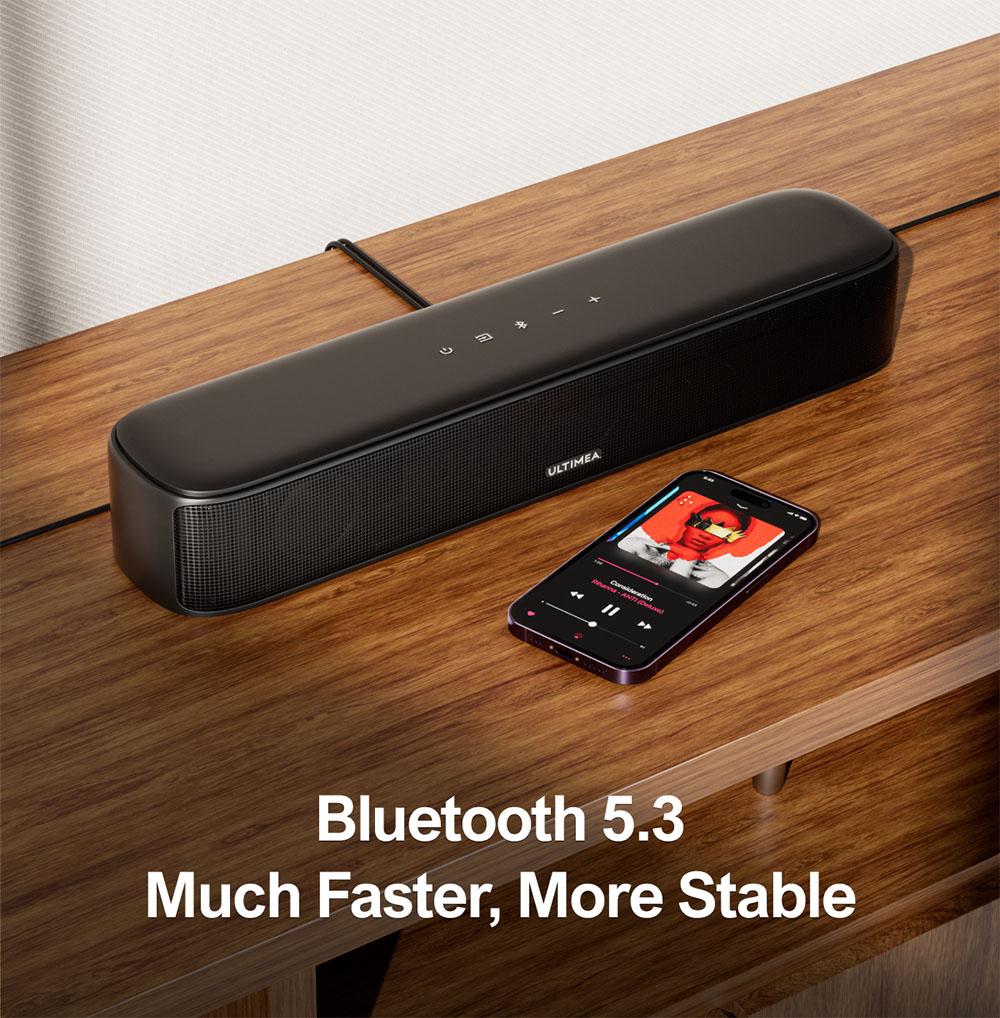 Ultimea  Aura  A40 Soundbar Subwoofer Speaker Kit, 7.1 Channel, App Control, 10 Bands Equalizer Settings