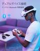 Игровые беспроводные наушники Middle Rabbit SW4 Pro с низкой задержкой [USB-адаптер 2,4 ГГц, Bluetooth, двухрежимный режим] Совместимы с ПК, VR, PS4 и PS5, с микрофоном.