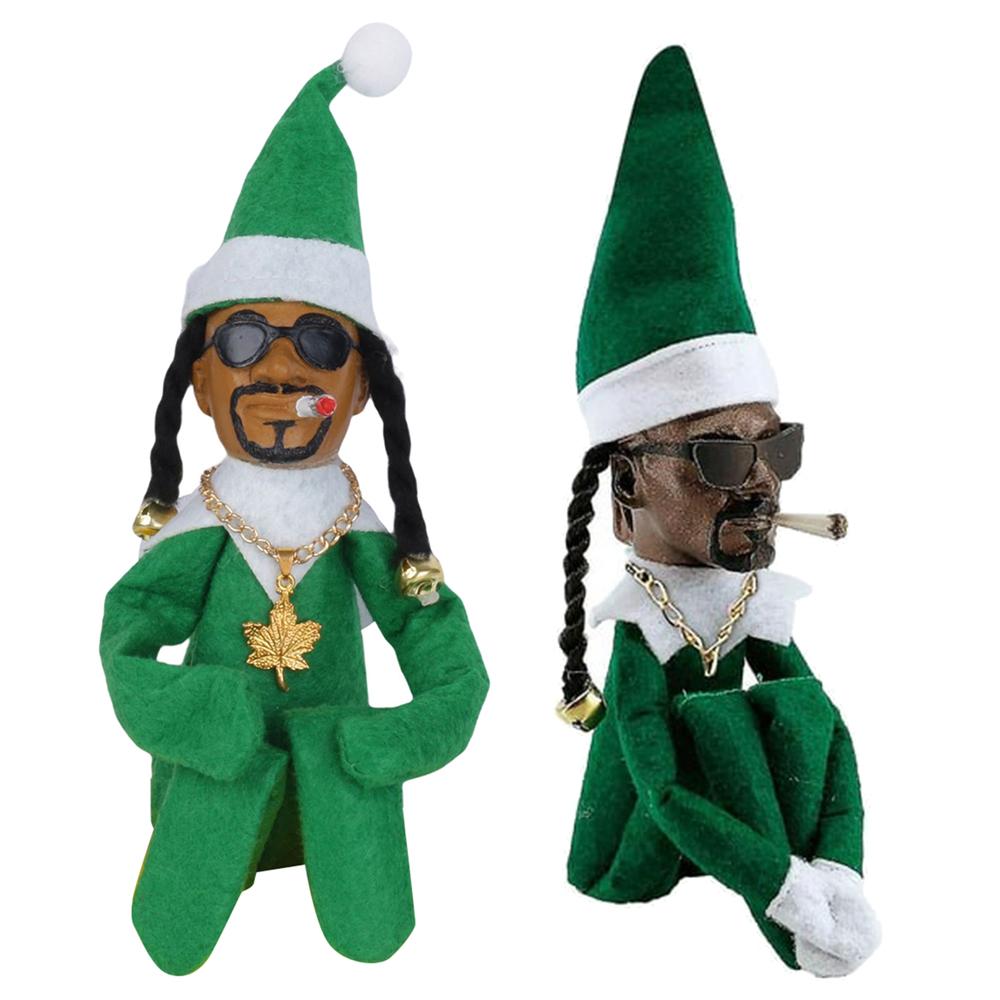 1/2pcs Snoop On A Stoop Christmas Elf Doll 2025 Christmas Decorations Festive Atmosphere Doll Ornament New Year Xmas Gift