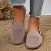 Fashion Trendy and Minimalist Single Shoes 2024 Summer Solid Color Flat Bottomed Anti Slip Mesh Breathable Casual Shoes Zapatos Mujer