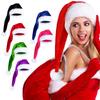 Long Christmas Santa Hat For Adults Unisex, Xmas Velvet Plush Christmas Hat For Holiday Festival Party Decor Costume