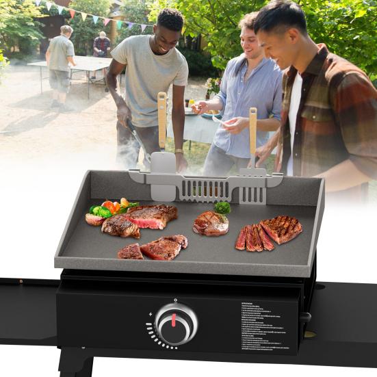 Держатель лопатки для смазки, для Blackstone, из нержавеющей стали, магнитная жироуловитель, гриль, пищевая сетка, стойка для шпателя для пикника, аксессуары для барбекю на открытом воздухе