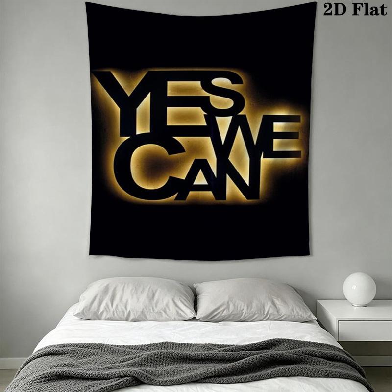 Yes We Can Pattern Home Decor Tapestry, Wall Hanging, Decorative RV Wall Cloth.MGT0918409