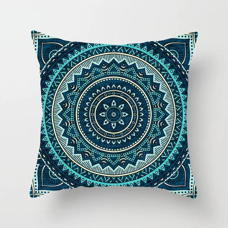Multi-Printing Sofa Pillow Covers Bedroom Home Decor Car Office  Mandala Pattern Cushion