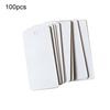 100 шт. 40x20мм Белые Пустые Этикетки-Ценники DIY Бумажные Карточки Бирки Закладки