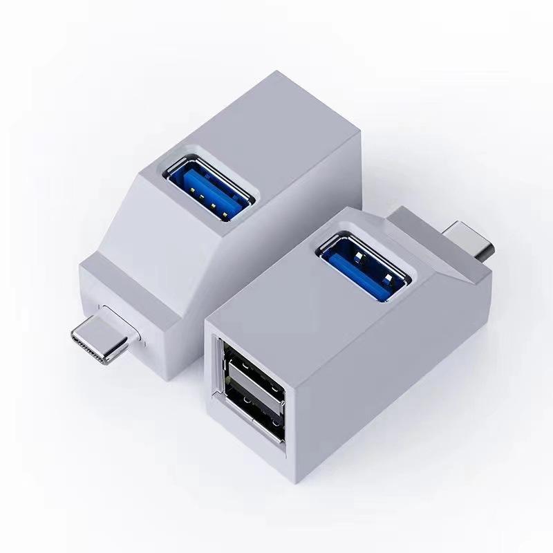 Высокоскоростной USB 3.0 Хаб-адаптер Удлинитель Мини-разветвитель 3 порта Передача данных USB-разветвитель Док-станция Для ПК Ноутбука Запчасти