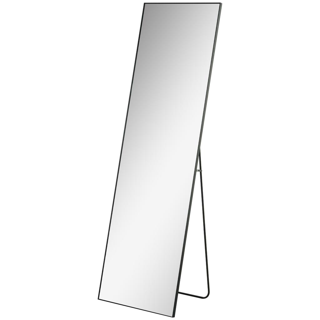 Full Length Dressing Mirror Floor Standing Or Wall Hanging Aluminium Alloy Framed Full Body Mirror For Bedroom Living