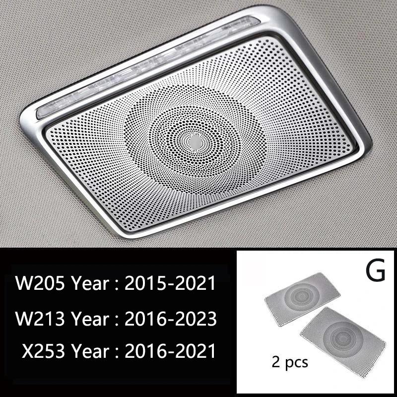 Car Interior Armrest Box Rear Air Vent Outlet Cover Trim Sticker for Mercedes Benz GLC C E Class W205 W213 X253 Auto Accessories