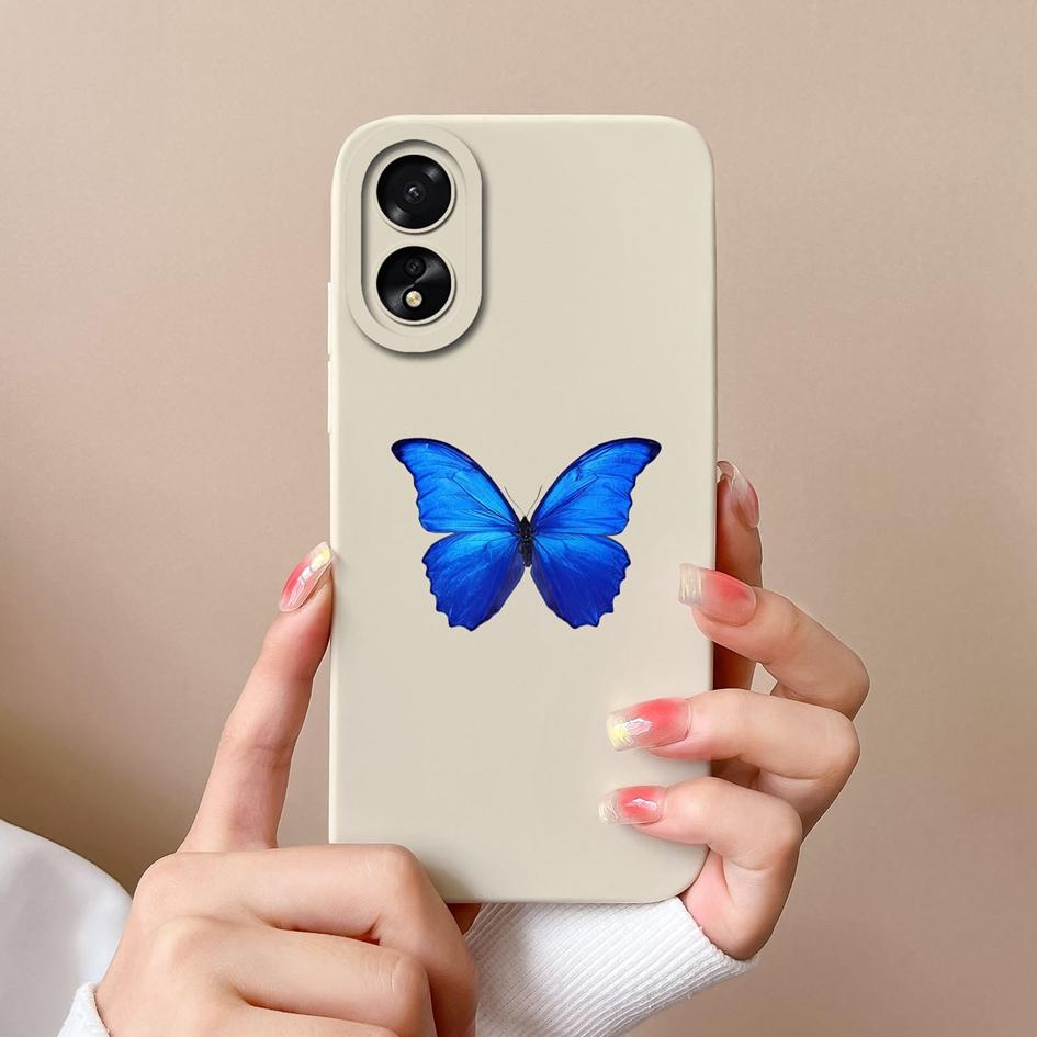 For OPPO A2 A38 A58 A78 A79 Realme 11 Pro Plus Phone Case Cute Fashion High Quality Sunflower Butterfly Matte Liquid Silicone For OPPO Phone Bumper