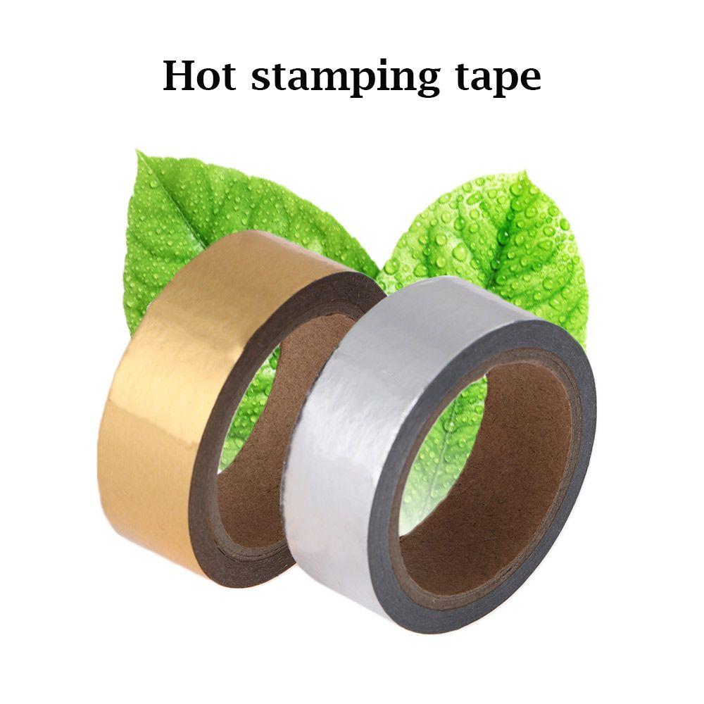 Journal DIY Sticker Stationery Solid Color Hot Stamping Scrapbooking Decor Tape Sticky Paper