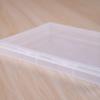 Rectangular Transparent Plastic Box for Jewelry Parts and Stationery, 1.7cm Height
