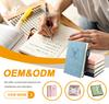 A5 Кожзам Креативная Пряжка Блокнот для Встреч Деловая Офисная Записная Книжка 100 Листов Простой Стиль Дневник С Печатью