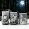 Жаростойкая 3D форма-свеча в виде столба с волком Для восков профессионального качества и проектов по литью из смолы Силиконовая форма-инструмент