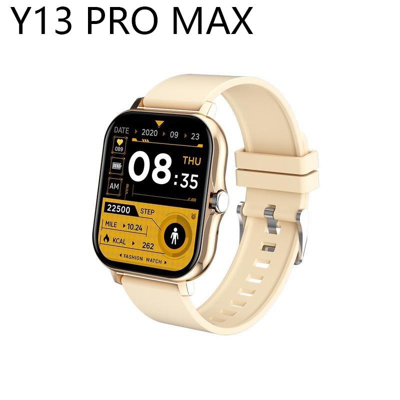 Y13 PRO MAX Новые умные часы для мужчин и женщин Подарок для Xiaomi Полный сенсорный экран Спортивные фитнес-часы BT-звонок Цифровые умные часы Наручные часы