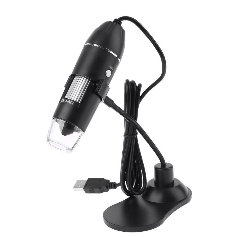 Цифровой микроскоп ручной USB для HD-инспекционной камеры с увеличением 0-1000x и регулируемой подставкой для Windows
