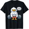 Летняя мужская футболка с принтом Quackin Duck Gym 3D, футболка для бодибилдеров, мужская уличная одежда, свободный топ