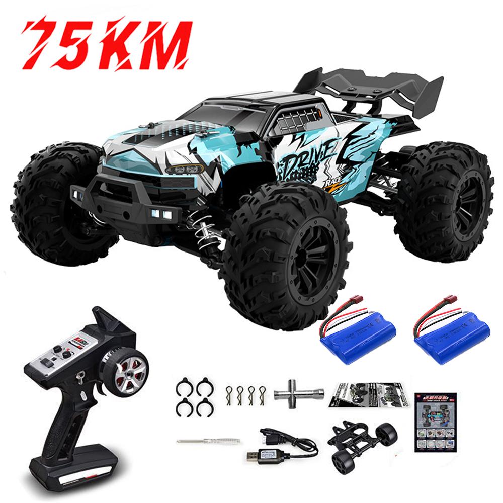 1:16 75 км/ч или 50 км/ч 4WD RC машинка с дистанционным управлением LED машинки высокоскоростной дрифт монстр-трак для детей против игрушек Wltoys 144001