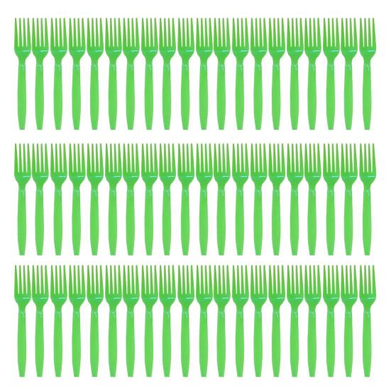60 шт., набор вилок и ложек для вечеринки, пищевой пластик, многоразовые, легко чистящиеся, для ресторана, офиса, школы, барбекю, пикника, на вынос