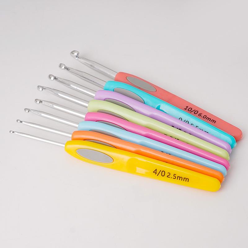 Набор для вязания крючком «Яркая радуга»: 8 сумок и свитеров ручной работы из шерстяного материала с нескользящей вязкой крючком