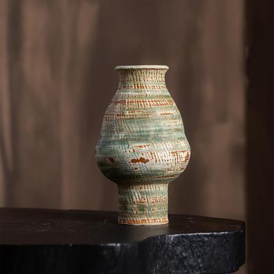 Ваза ceramic ретро в стиле Ваби-Саби: Китайский стиль для гостиной и чайной комнаты: Цветочные композиции