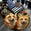 Christmas animals pattern round rug,Carpet Rug for Living Room Bedroom Playroom ,Non-slip Floor Mat,Holiday Gifts and Birthday Gifts.