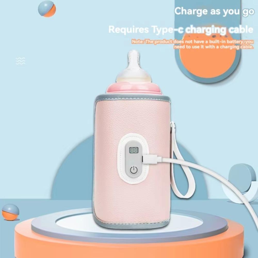Digital Milk Bottle Insulation Cover 5 Levels Bottle Thermal Heater Baby Bottle Warmer  Newborn