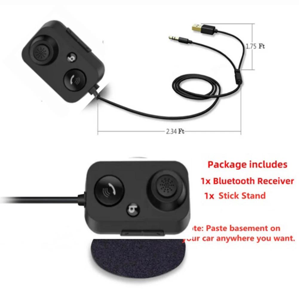Автомобильный Bluetooth-приемник 5.1 AUX Аудио 3,5 мм Беспроводной адаптер для громкой связи Автомобильный усилитель Динамик Наушники Авто BT-передатчик