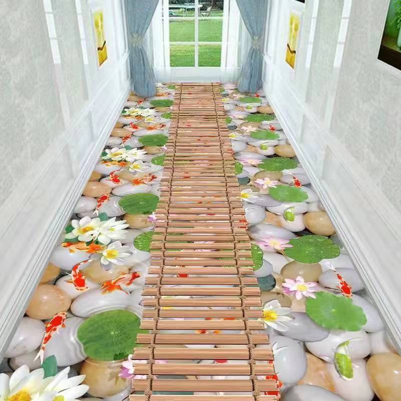 Бохо Этнический Длинный Ковер Коридор Прихожая Клетка Цветочный Ковер для Гостиной Молитвенный Спальня Ковры Нескользящий Кухонный Напольный Коврик Декор