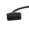 12 Pin To 16Pin OBD/OBD2 Connector Diagnostic Cable Black for Daewoo Adapter