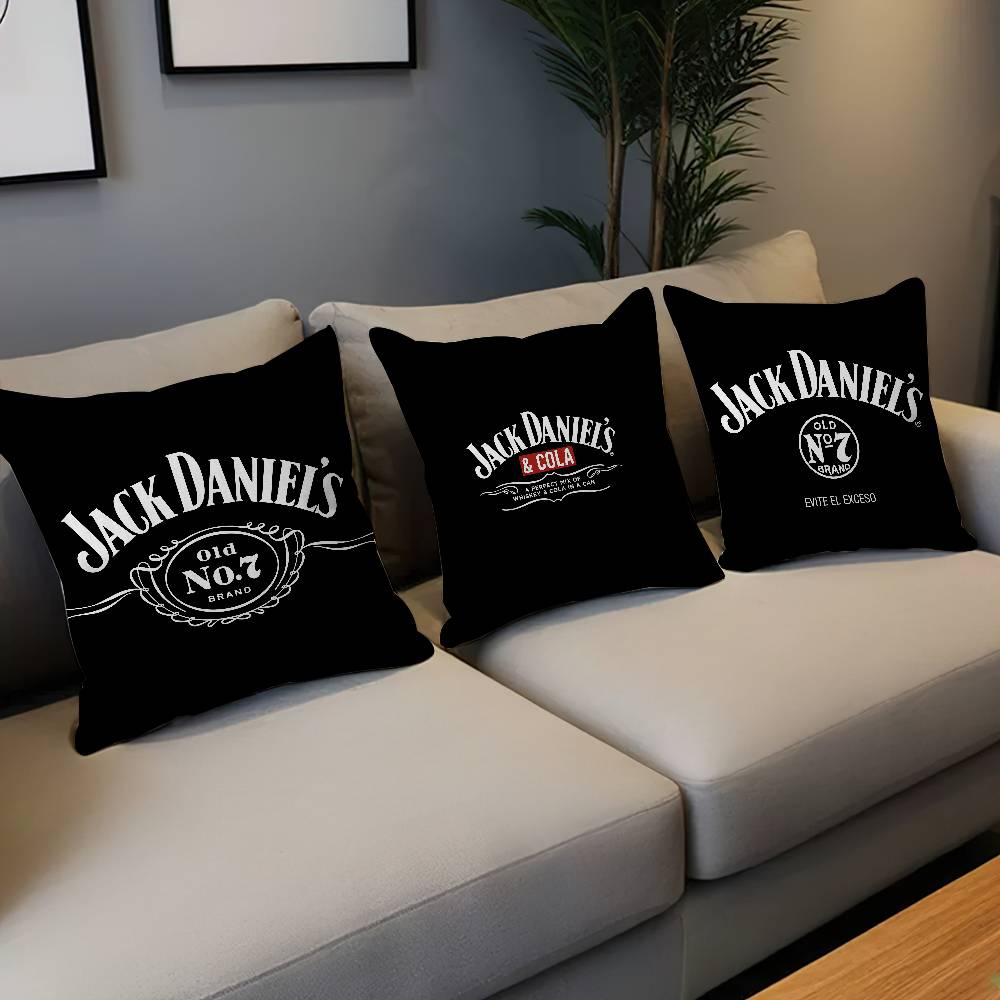 Классический логотип виски J-Jack D-DanielS наволочка чехол для диванной подушки украшение для дома детский подарок
