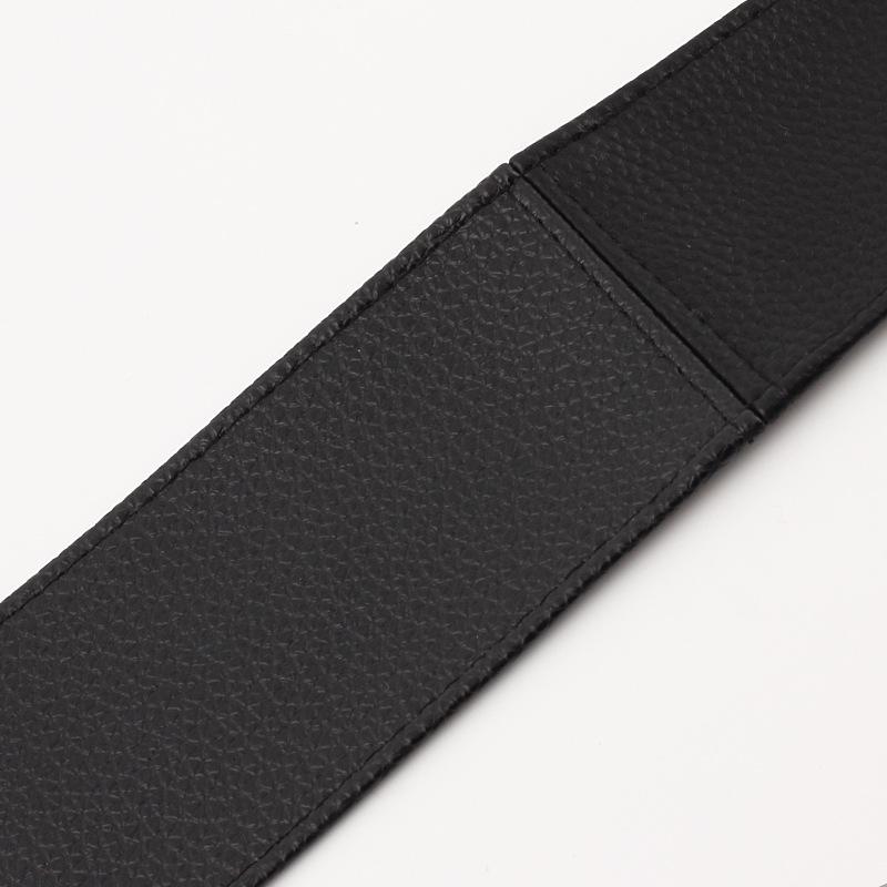 Ying Fina Women's High-Quality Korean PU Leather Paint Knotted Waist Belt