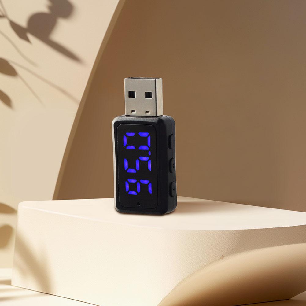 Bluetooth 5.3 Автомобильный FM-передатчик приемник Mini USB Power Handsfree Call Car Kit Беспроводной аудиоадаптер Автомобильные аксессуары