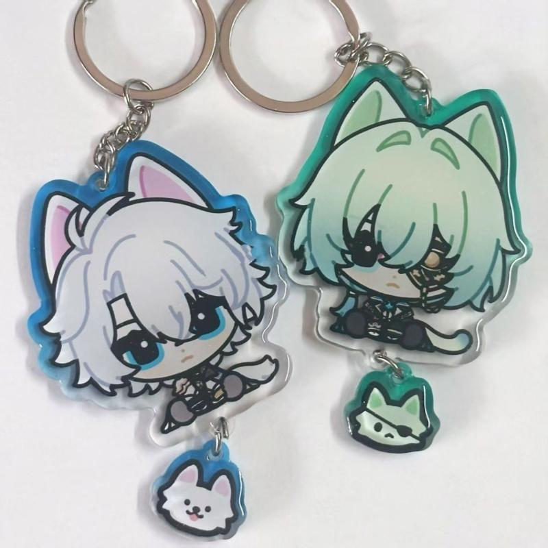 Игра Honkai Star Rail Фейнон Анакса Косплей Брелок Кавайный Акриловый Подвеска Брелок Брелок 2 шт./Набор Аксессуары для Сумки Реквизит Подарок