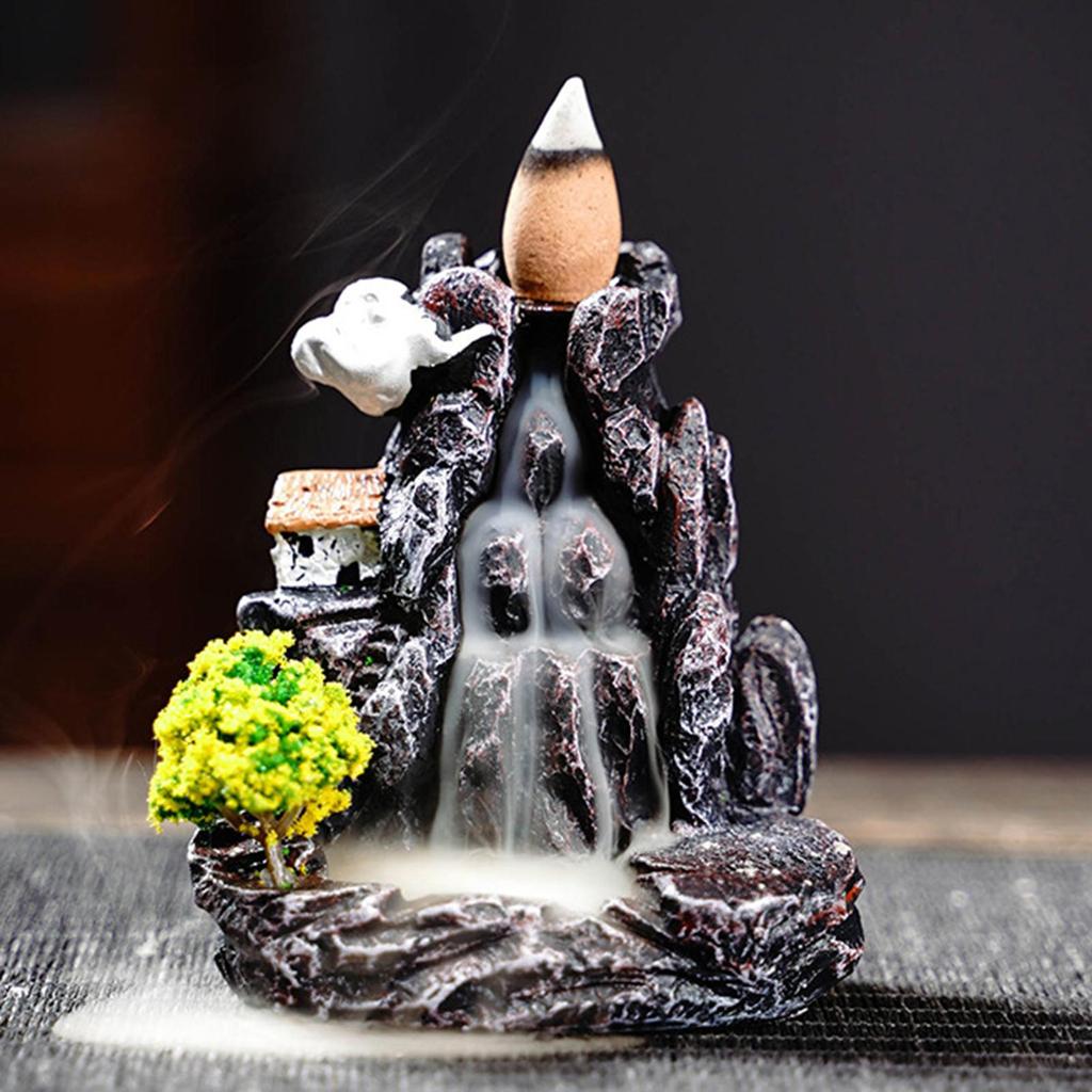 Обратный конус курильницы с водопадом для медитации