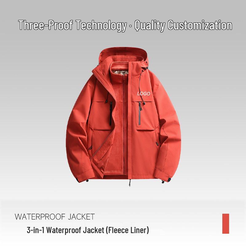 Универсальная альпинистская куртка BMW 3-в-1 с индивидуальным логотипом - Верхняя одежда для осени/зимы для 4S-магазина или командной спецодежды