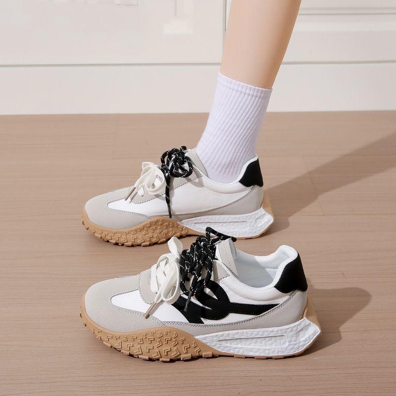 Наступая в дерьмо, обувь Форреста Гампа женская 2025 весна и лето универсальная ретро легкая спортивная универсальная повседневная платформа для увеличения роста беговая