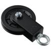 Aluminum Alloy Bracket Pulley Black Lifting Roller 360 Rotation Cable Pulley  DIY Home Projects
